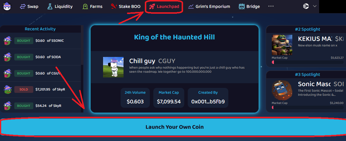 Launchpad — step 1